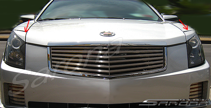 Custom Cadillac CTS Eyelids  Sedan (2003 - 2007) - $79.00 (Manufacturer Sarona, Part #CD-001-EL)